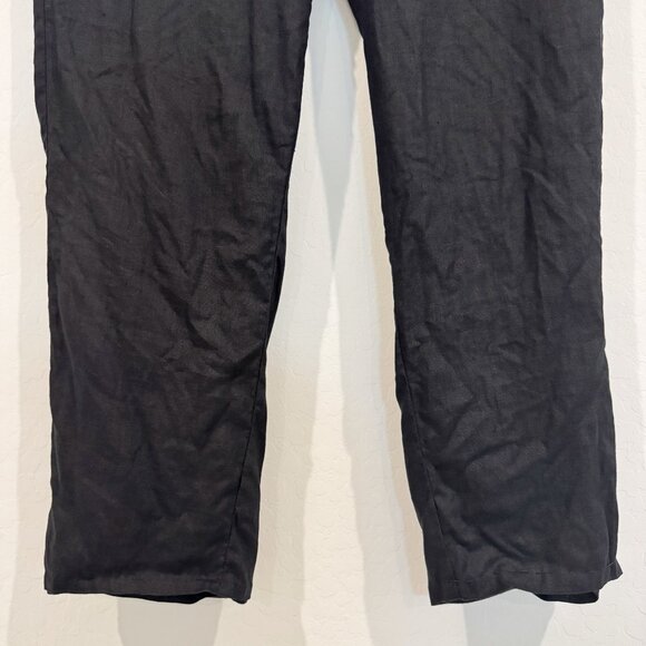 Mango Mens Black Linen Trouser Pants Size 36 - Picture 6 of 12